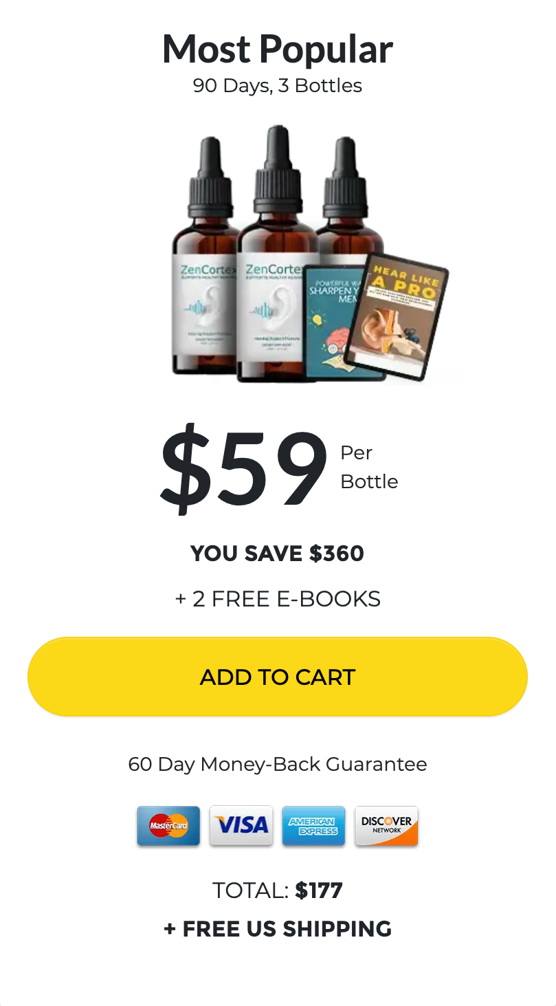 ZenCortex Buy 3 Bottles