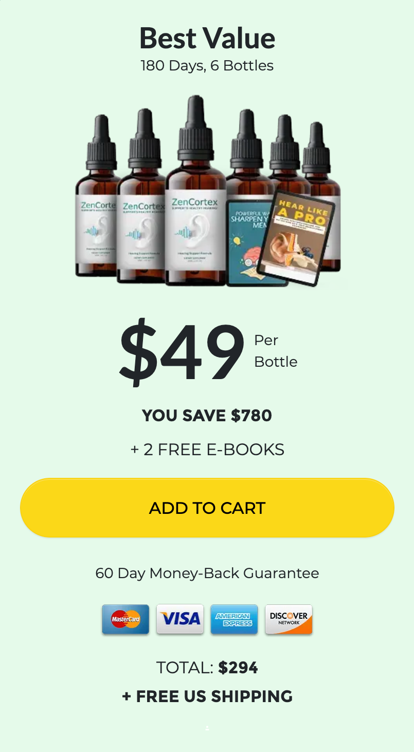 ZenCortex Buy 6 Bottles